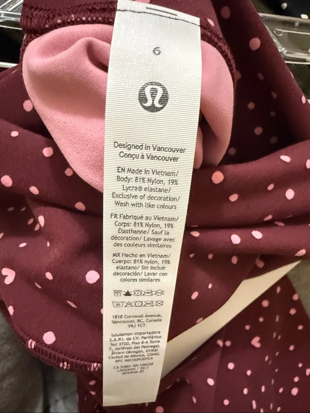 Lululemon align high rise 25” in HTF heart print